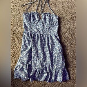 Blue Floral Cider Dress